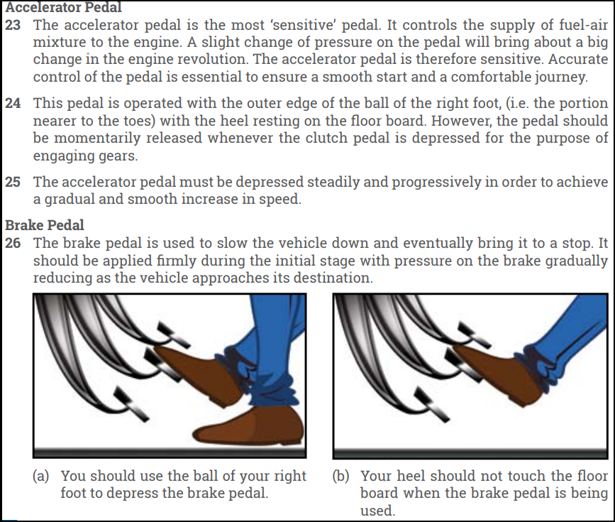 Should you use both feet on the pedals when driving?